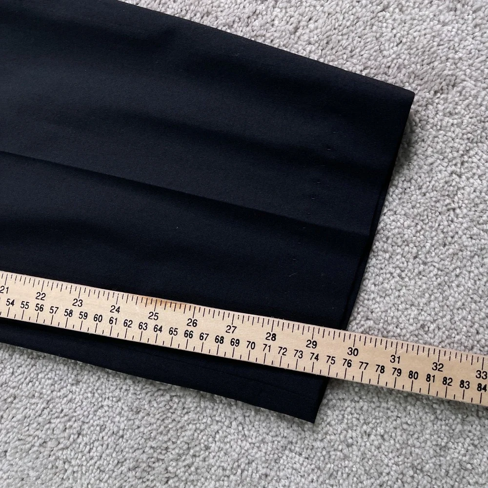 Vintage Banana Republic Pants Mens 33x30 Black Wool Blend Flat Front Trousers